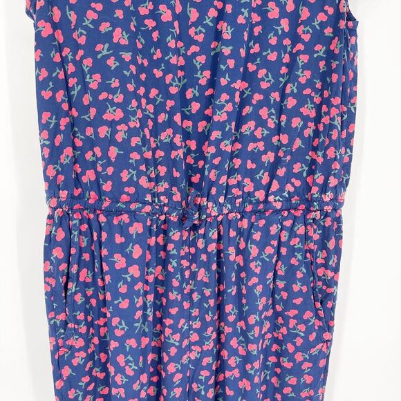 Vineyard Vines Holly Berry Cherry Print Jumpsuit Girls Size 16 Short Sleeve - Picture 3 of 8